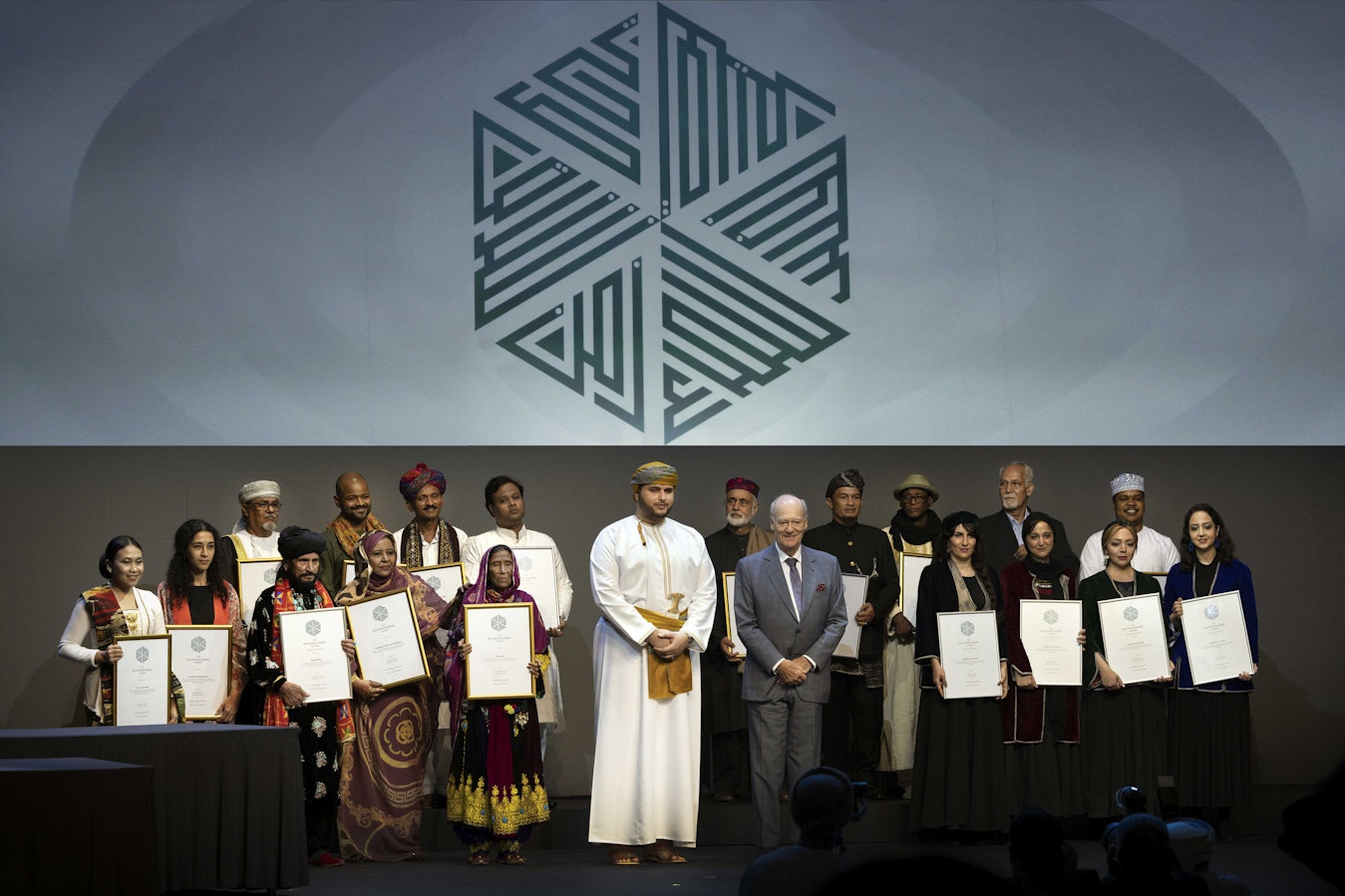 The 2022 Aga Khan Music Awards have concluded with the presentation of awards to 15 laureates by His Highness Sayyid Bilarab bin Haitham Al Said and Prince Amyn Aga Khan during a gala concert at Royal Opera House Muscat’s House of Musical Arts.| AKDN / Akbar Hakim