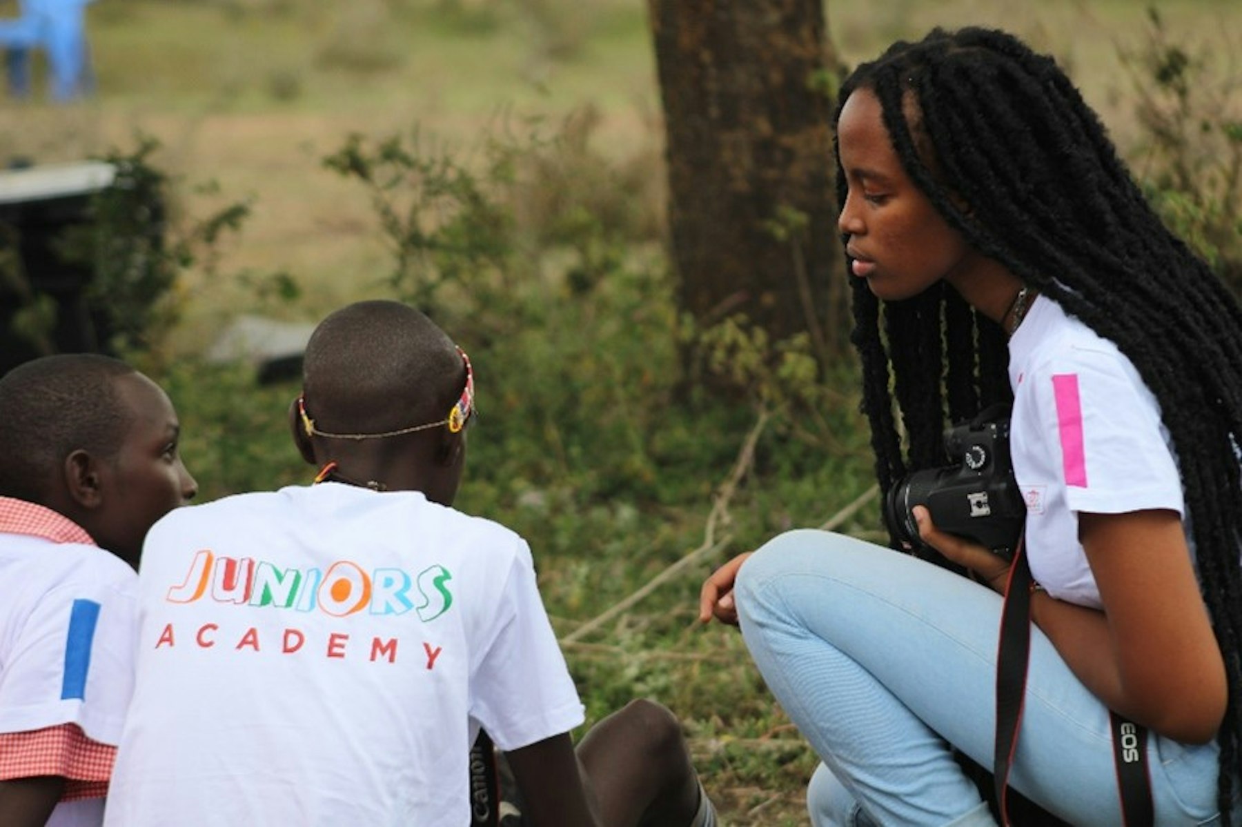 Simaloi Wanjiru Ndegwa worked with Canon to teach local students about photography.